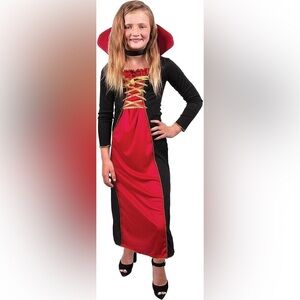 Victorian Vampire Countess Costume Size Youth Large Halloween Costume NWT